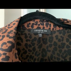 Augustina Leopard print silk dress by Layfayette